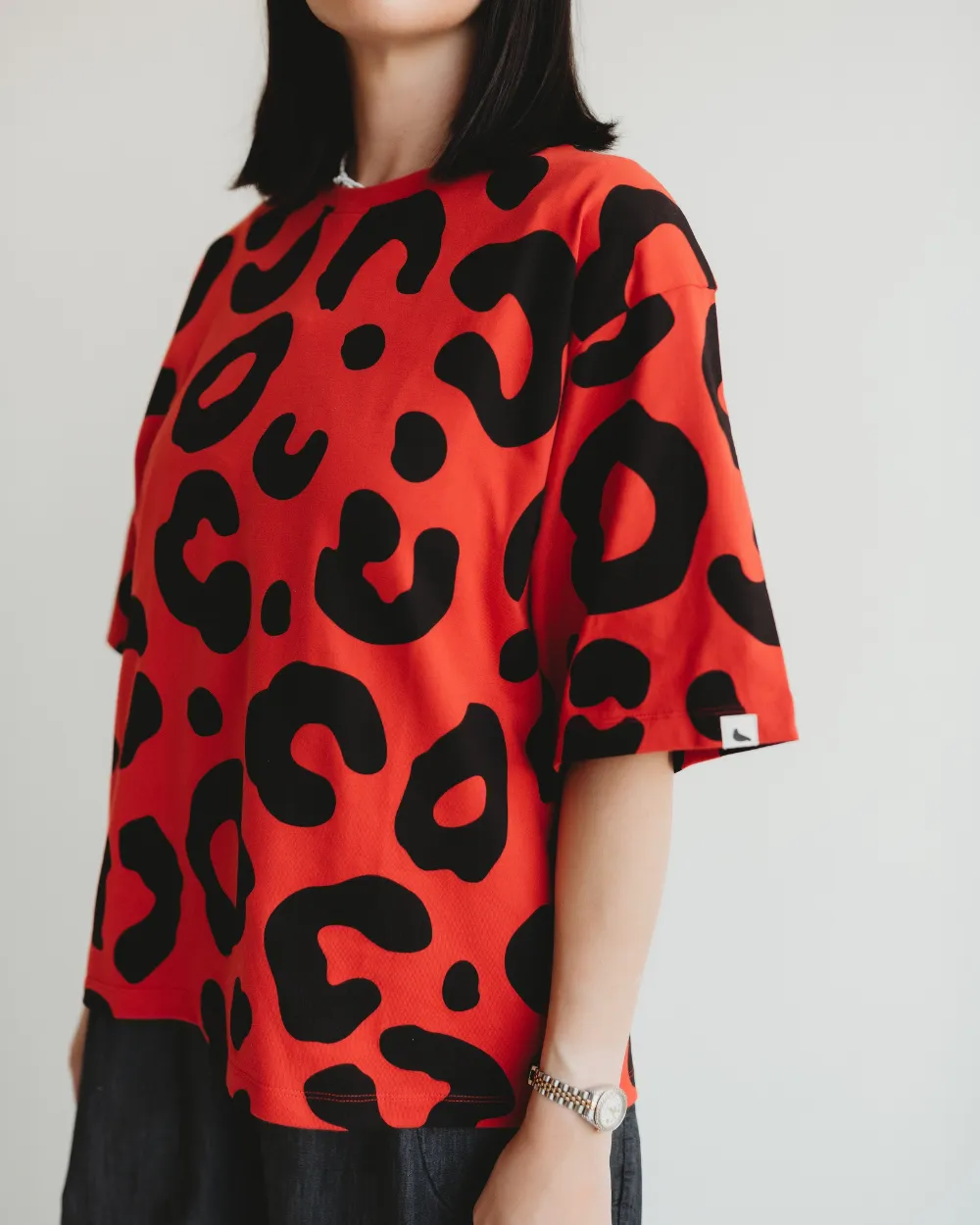 Elsie Oversized Animal Print T-Shirt