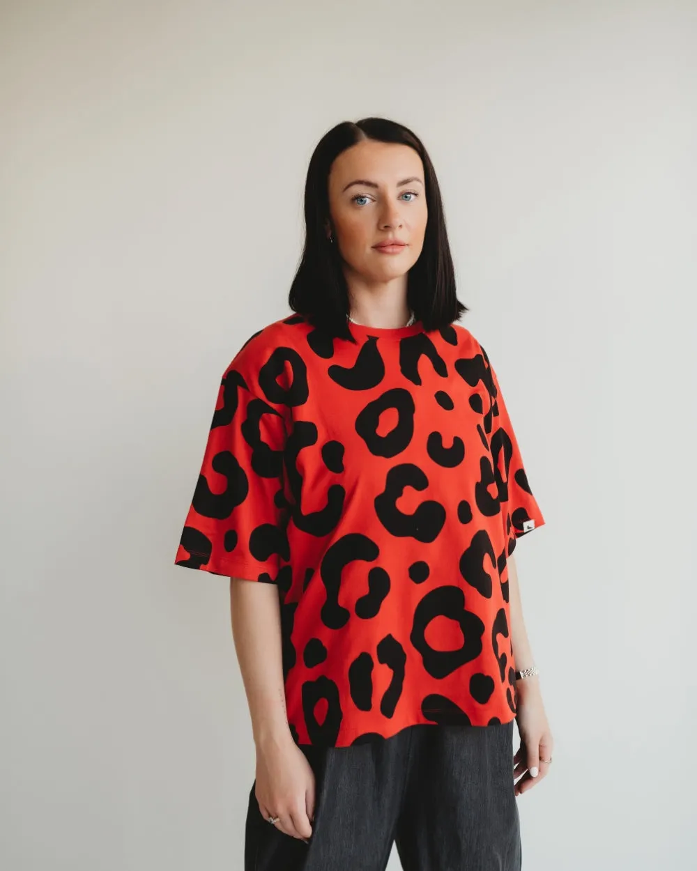 Elsie Oversized Animal Print T-Shirt