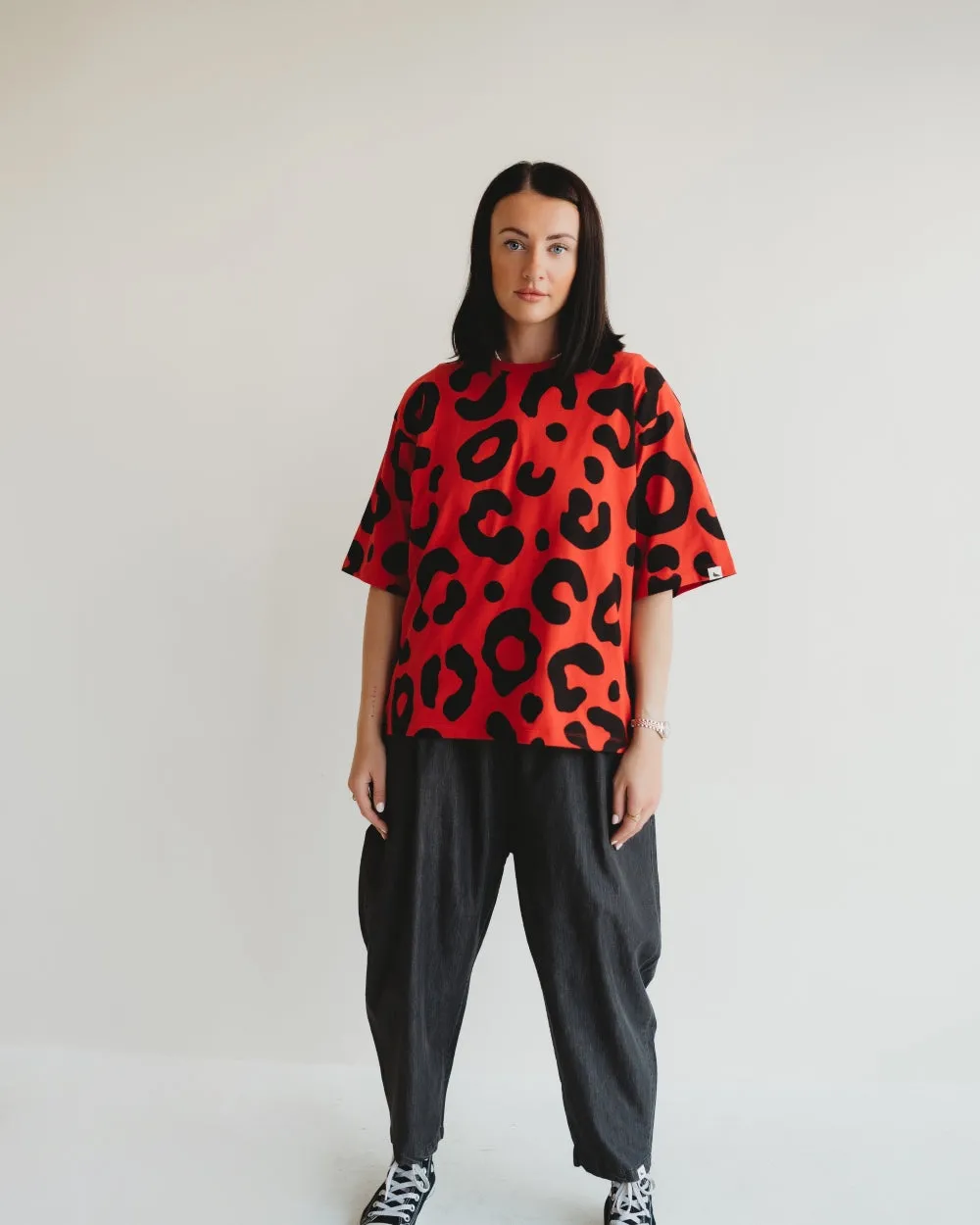 Elsie Oversized Animal Print T-Shirt
