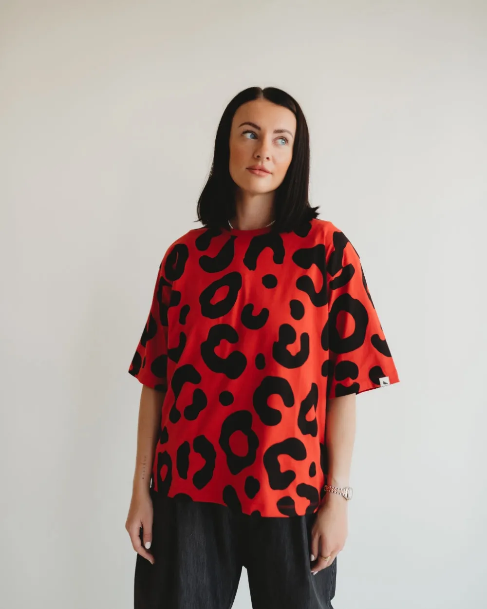 Elsie Oversized Animal Print T-Shirt