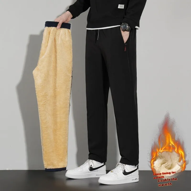 Fashion Personality Male Thermal Casual Trousers