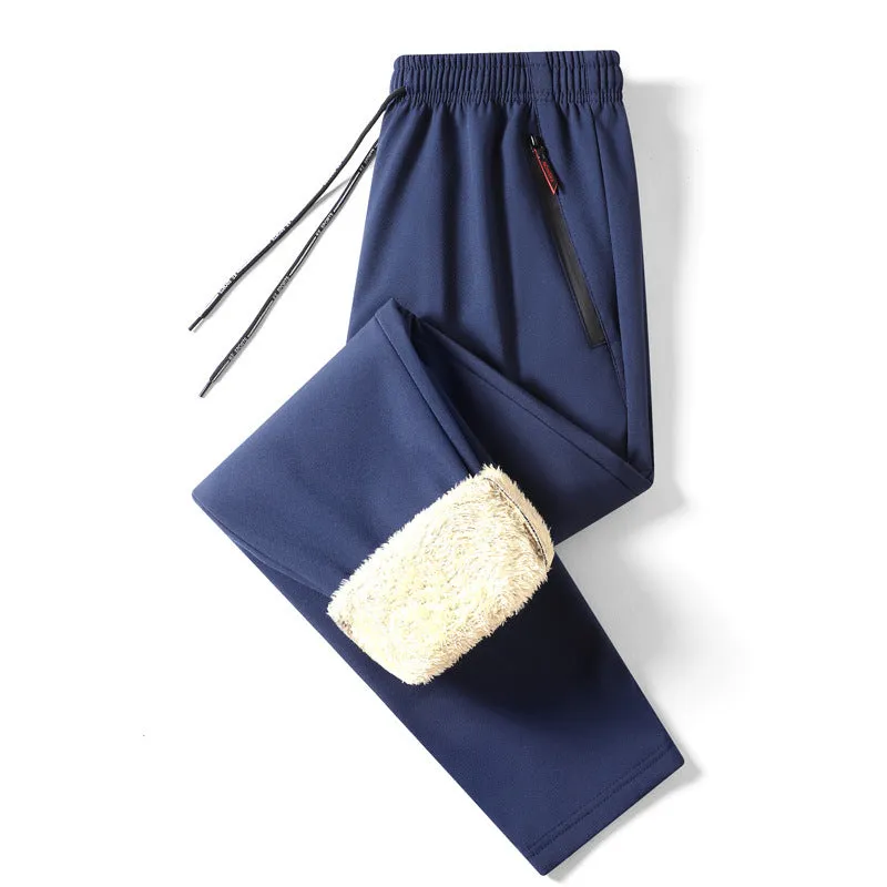 Fashion Personality Male Thermal Casual Trousers