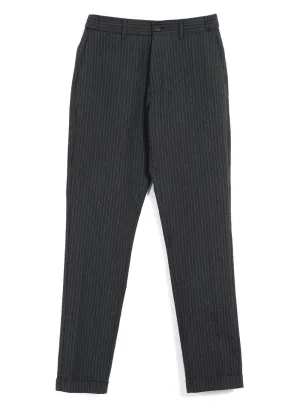 FINN | Side Buckle Regular Trousers | Grey Pin