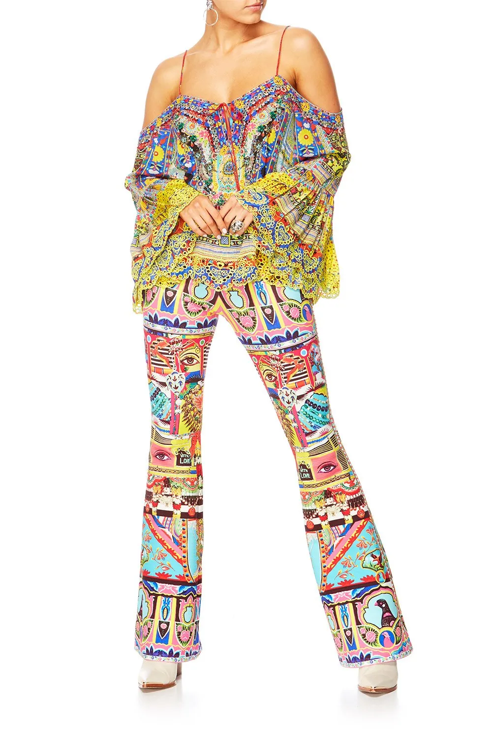 HIGH WAISTED FLARED TROUSER BOUNDLESS BLISS