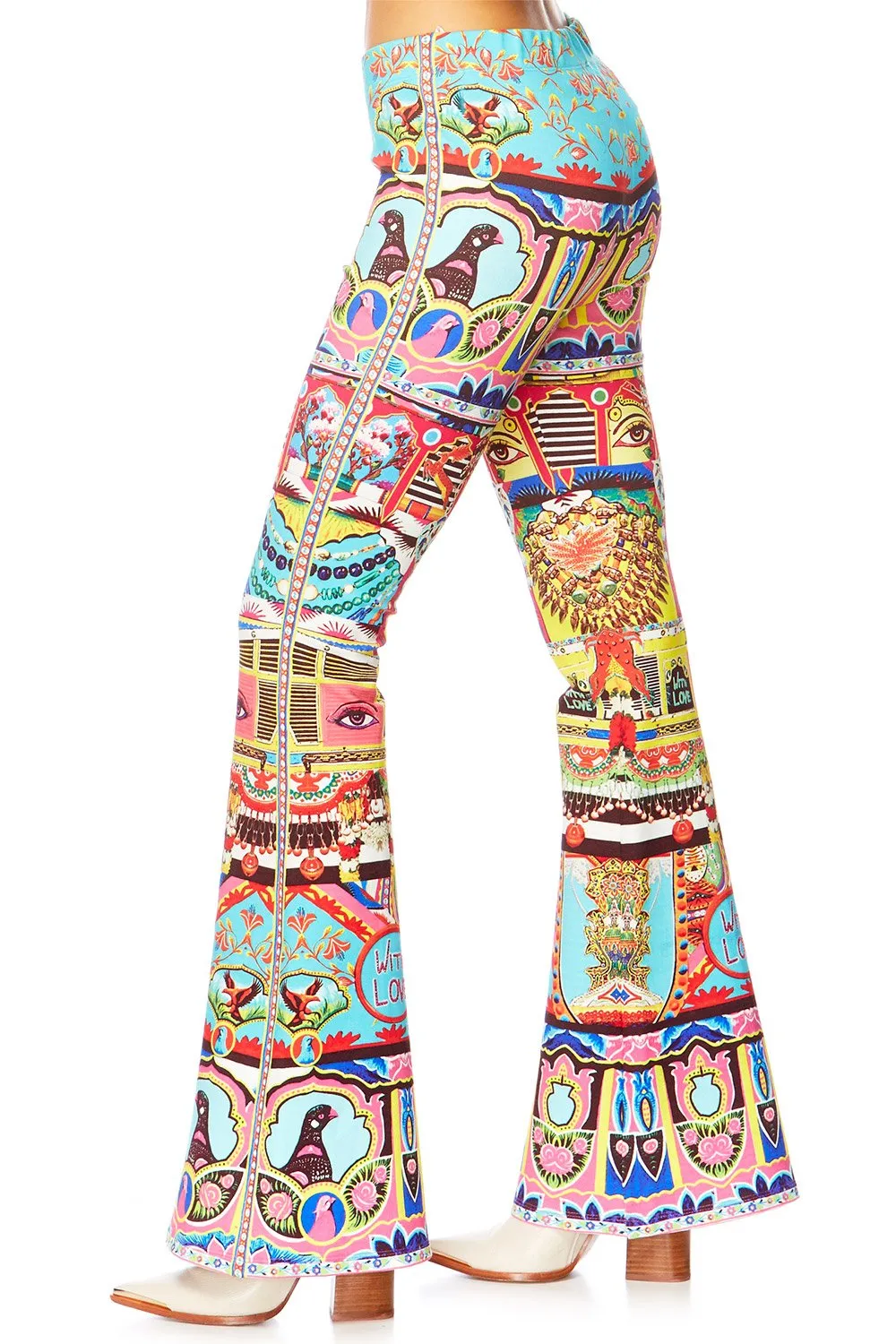 HIGH WAISTED FLARED TROUSER BOUNDLESS BLISS