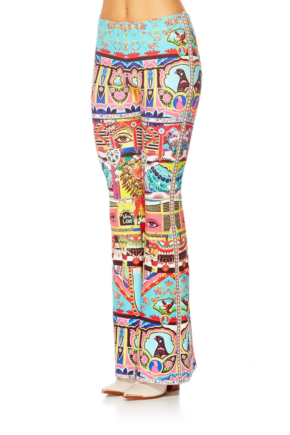 HIGH WAISTED FLARED TROUSER BOUNDLESS BLISS