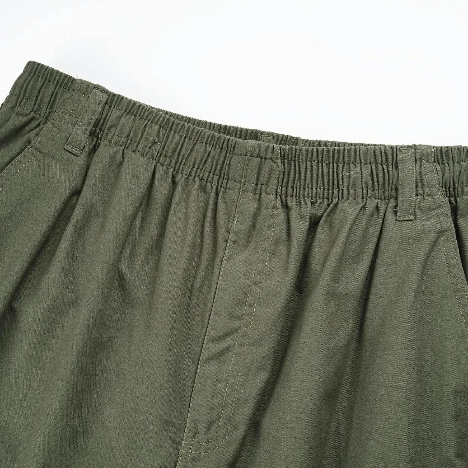Mens Workout Cargo Sweatpants Drawstring Loose Waist Solid Color Pants Pocket Loose Fleece Casual Pants Men Fashion