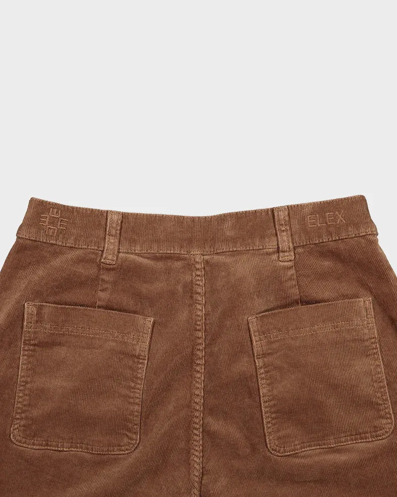 P.2.5 TROUSERS IN BROWN CORDUROY