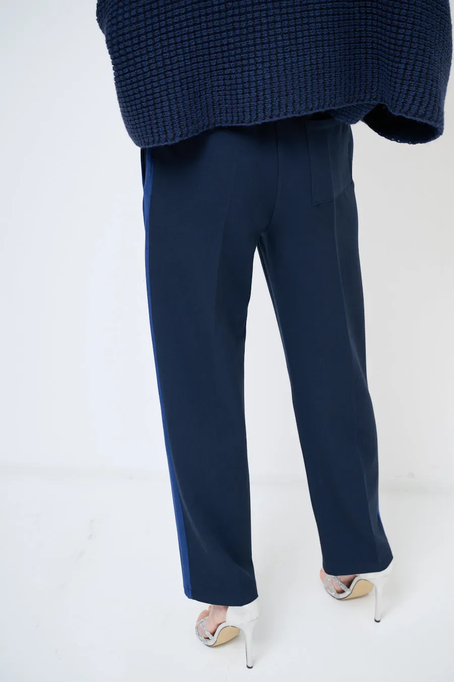 Straight-leg elastic trousers wholesale