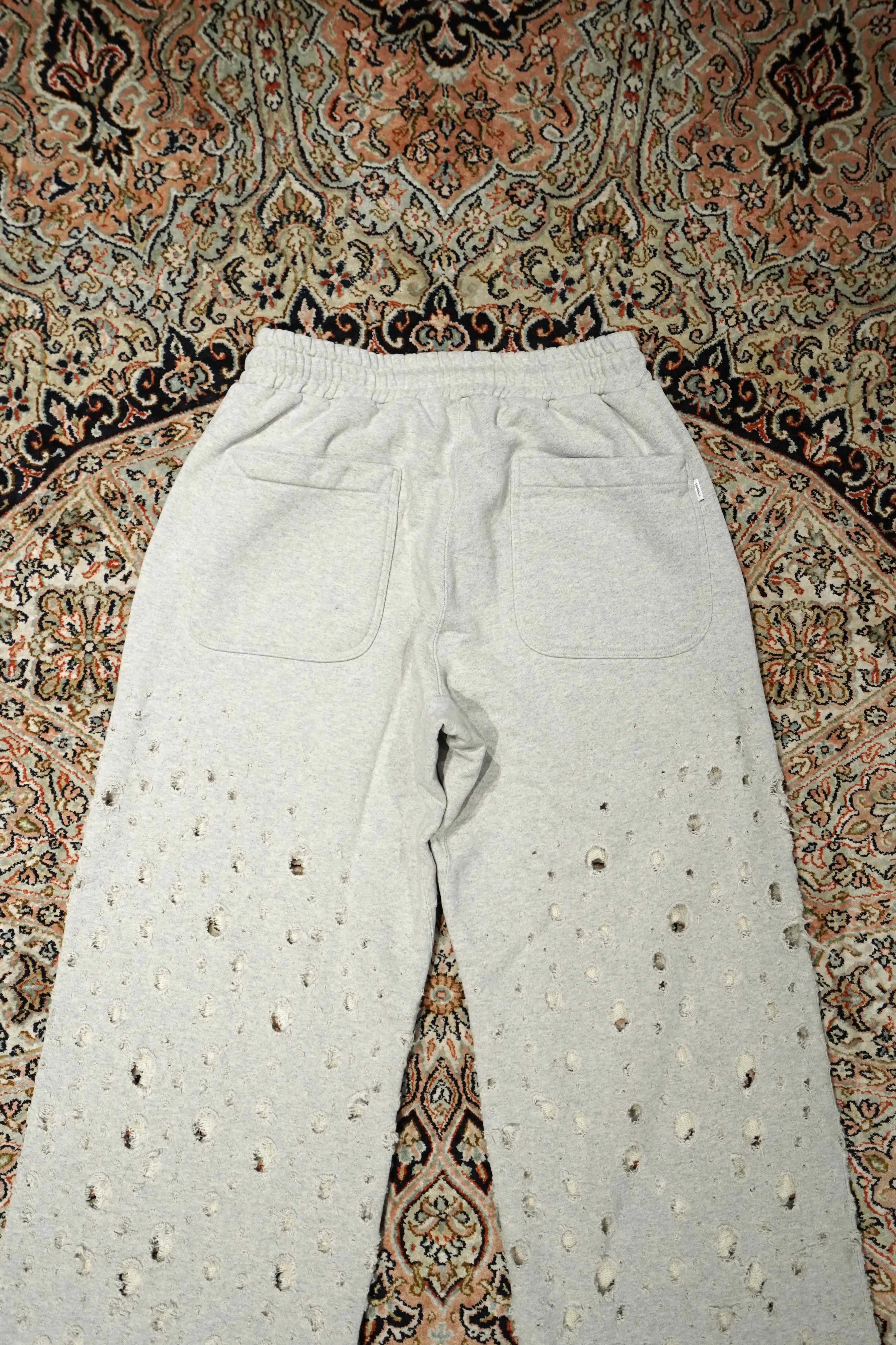 SUGARHILL CRASHED SWEAT TROUSERS (HEATHER GRAY)