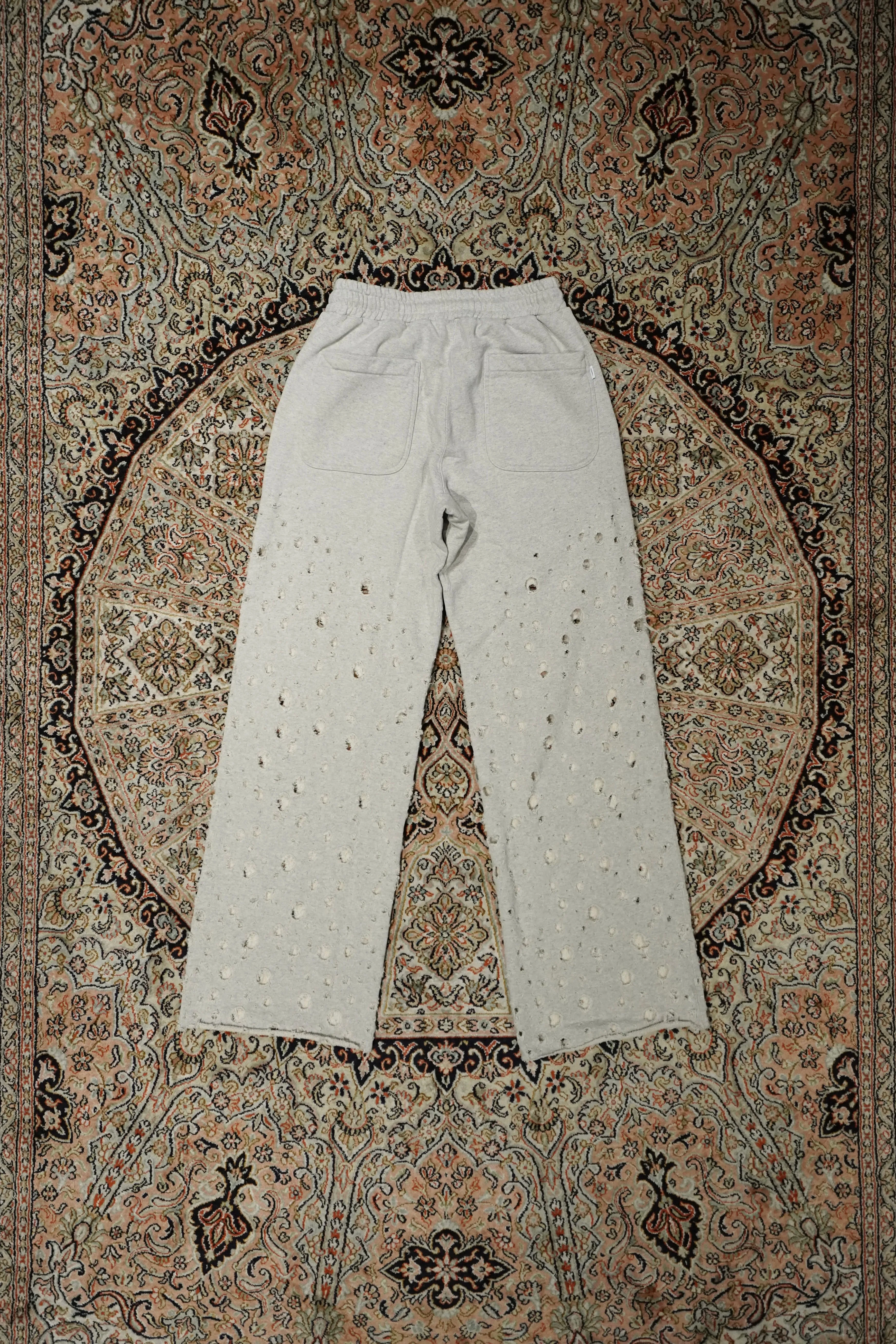 SUGARHILL CRASHED SWEAT TROUSERS (HEATHER GRAY)